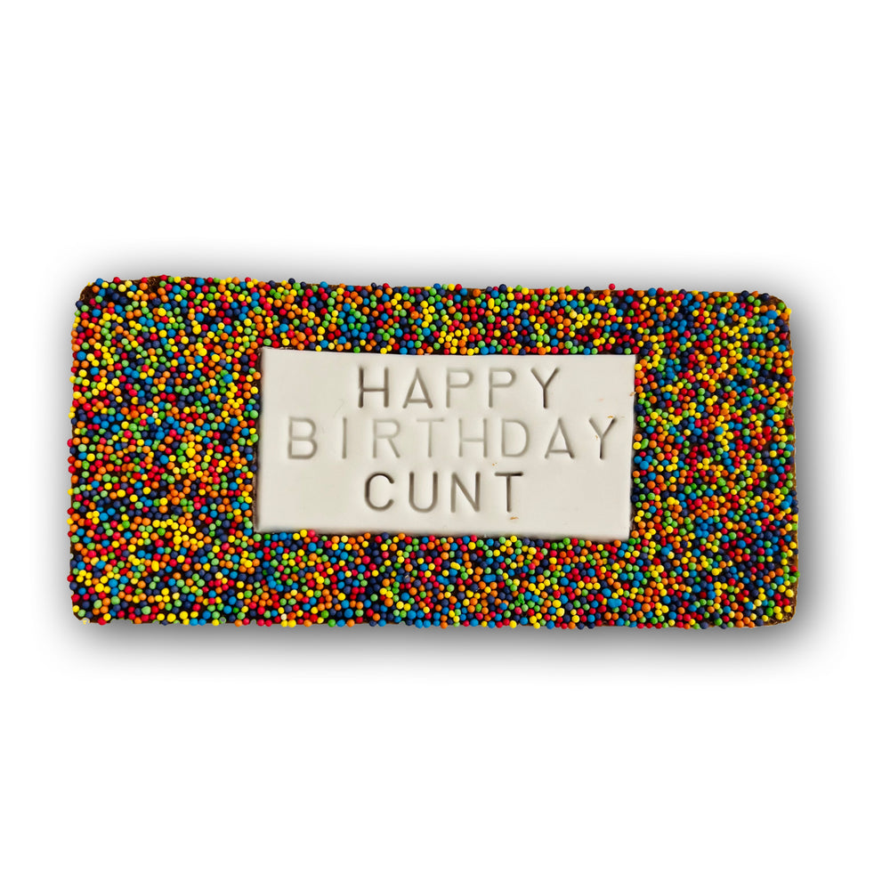 Happy Birthday Cunt Chocolate Slab #2 image